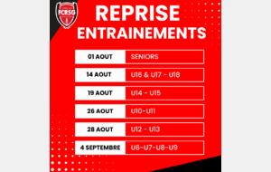 REPRISE DES ENTRAINEMENTS - 24/25